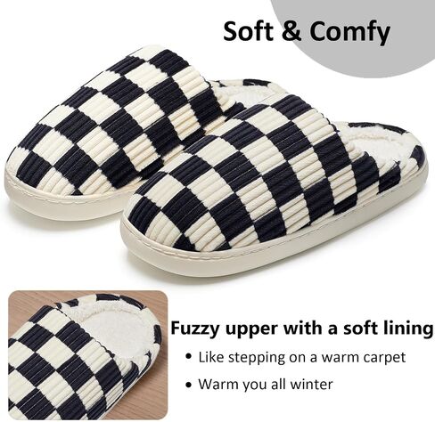 Cute House Slippers for Women Indoor Outdoor Soft Fuzzy Bedroom Shoes with Memory Foam Non-slip Trendy Stuff in Saudi Arabia