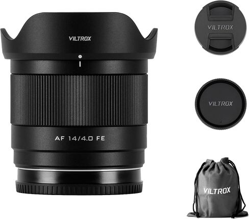 عدسة VILTROX AF 14 مم F4.0 APS-C لسوني E-Mount، عدسة رئيسية ذات زاوية واسعة جدًا للتركيز التلقائي لكاميرات Sony E-Mount a9 a7RIV a7IV a7RIII a7SIII a7II a7C ZV-E10II ZV-E10 a6700 in Saudi Arabia