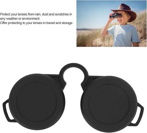 Rubber Binocular Dustguard, 42 45mm Eye Lens Cover, Protective Telescope Accessories for 8x30, 10x30, 8x32, 10x32, 8x42, 10x42, 8x50, 10x50, 8x56 and 10x56 in Saudi Arabia