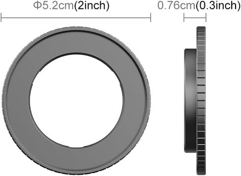 for DJI Action 5 Pro / 4 Filter Holder Metal Protective Filter Frame (Black) in Saudi Arabia