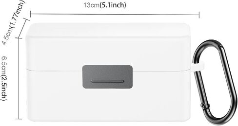 for DJI Mic 2 Charging Case Silicone Scratch-Proof Protective Cover (White) in Saudi Arabia