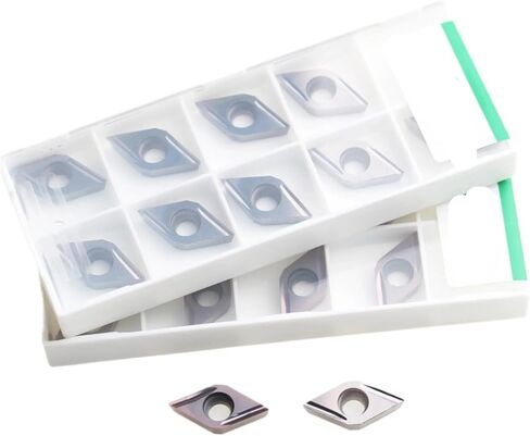 10 قطعة DCGT070201 DCGT070202 DCGT070204 DCGT11T301 DCGT11T302 DCGT11T304 R-F L-F R-U L-U شفرات قطع المخرطة باستخدام الحاسب الآلي (DCGT070202 ، R-F GC530) in Kuwait