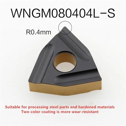 10 قطعة WNMG080404 WNMG080408 WNMG080412 CQ TM PR CM HQ ZM PM R-S L-S مخرطة مزدوجة اللون إدراج أدوات تحول CNC (MT GS200، WNMG080404) in Kuwait