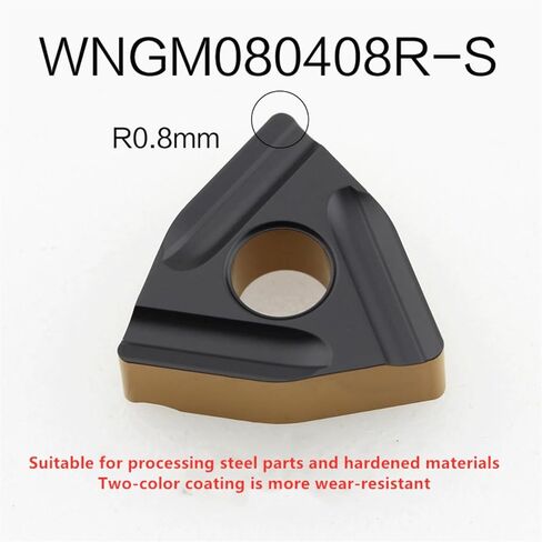 10 قطعة WNMG080404 WNMG080408 WNMG080412 CQ TM PR CM HQ ZM PM R-S L-S مخرطة مزدوجة اللون إدراج أدوات تحول CNC (MT GS200، WNMG080404) in Kuwait