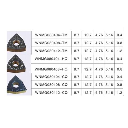 10 قطعة WNMG080404 WNMG080408 WNMG080412 CQ TM PR CM HQ ZM PM R-S L-S مخرطة مزدوجة اللون إدراج أدوات تحول CNC (MT GS200، WNMG080404) in Kuwait