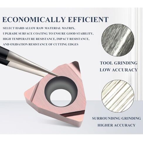 10 قطعة WBGT080202/204 كربيد إدراج مخرطة CNC القاطع تحول أدوات مملة شفرات قطع سبائك الصلب (WBGT080202LW GMZS20H) in Kuwait