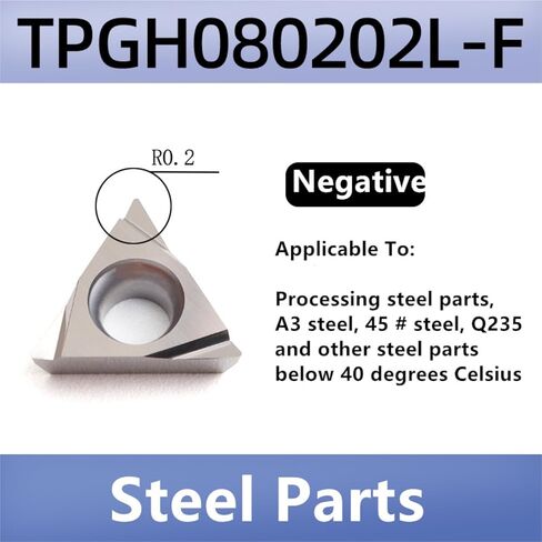 10PCS TPGH08 TPGH09 TPGH11 TBGT06 TBMT06 TBMT11 TCGT11 Turning Tools CNC Lathe Cutter Carbide Inserts Cutting Blades(TPGH110302L-F GH02) in Saudi Arabia
