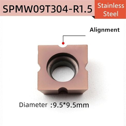 10 قطعة SPMW09T304 SPMW1204 R1.5 R2.0 R2.5 R3.0 R4.0 R5.0 R6.0 R7.0 R8.0 R9.0 R10 أدوات تحول الشطب باستخدام الحاسب الآلي (SPMW1204-R6.0 GM9030) in Kuwait