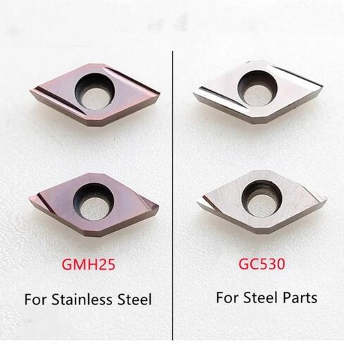 10PCS DCGT070201 DCGT070202 DCGT070204 DCGT11T301 DCGT11T302 DCGT11T304 R-F L-F R-U L-U CNC Lathe Cutter Blades(DCGT11T304,R-F GC530) in Kuwait