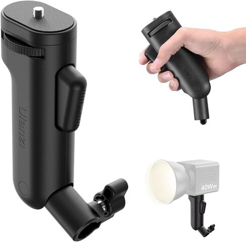 Ulanzi LA03 Handheld Light Stand Adapter, Quick Adjustment Handle Grip with 1/4" Screw for COB Video Light, Tripod, Camera, Phone Clips, On-Camera Flash, ±75° Angle Adjustment, Locking Knob, Anti-slip in Saudi Arabia