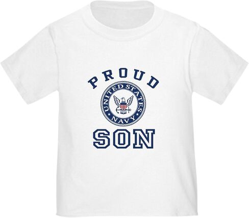 CafePress Proud US Navy Son Toddler T Shirt Cute Toddler Graphic Tee, 100% Cotton in Saudi Arabia