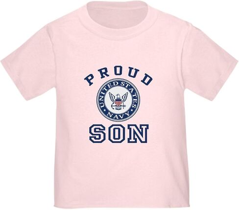 CafePress Proud US Navy Son Toddler T Shirt Cute Toddler Graphic Tee, 100% Cotton in Saudi Arabia
