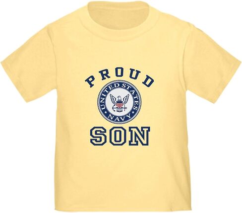 CafePress Proud US Navy Son Toddler T Shirt Cute Toddler Graphic Tee, 100% Cotton in Saudi Arabia