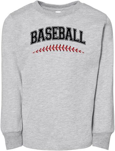 Stitching Baseball Arch Toddler Kids Long Sleeve T-Shirt in Saudi Arabia