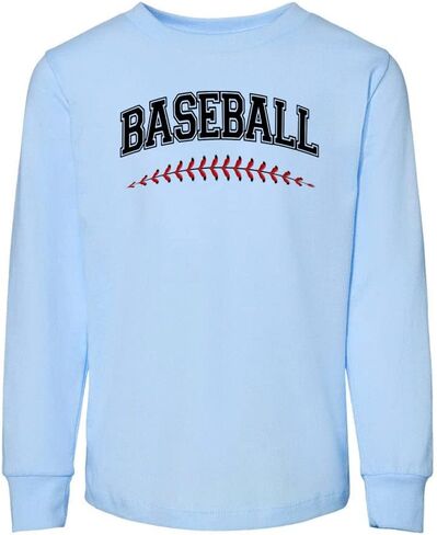 Stitching Baseball Arch Toddler Kids Long Sleeve T-Shirt in Saudi Arabia
