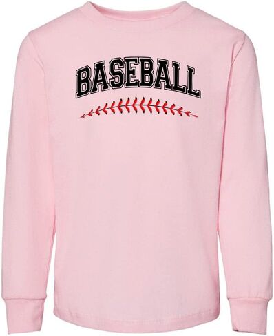Stitching Baseball Arch Toddler Kids Long Sleeve T-Shirt in Saudi Arabia