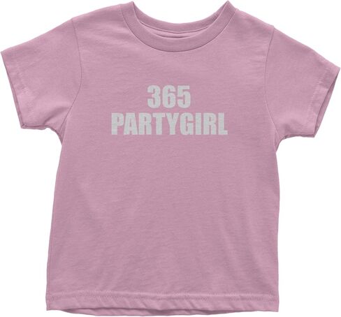 تي شيرت 365 Party Girl Brat Girl Summer للأطفال الصغار، من القطن الناعم in Saudi Arabia