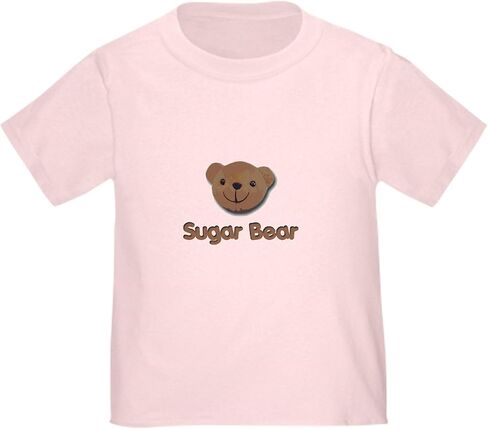تي شيرت CafePress Sugar Bear للأطفال الصغار برسومات لطيفة للأطفال الصغار، 100% قطن in Kuwait