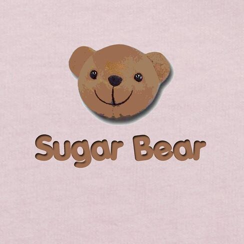 تي شيرت CafePress Sugar Bear للأطفال الصغار برسومات لطيفة للأطفال الصغار، 100% قطن in Kuwait