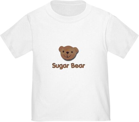 CafePress Sugar Bear Toddler T Shirt Cute Toddler Graphic Tee, 100% Cotton in Saudi Arabia
