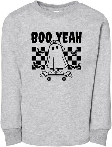 Boo Yeah Toddler Kids Long Sleeve T-Shirt in Saudi Arabia