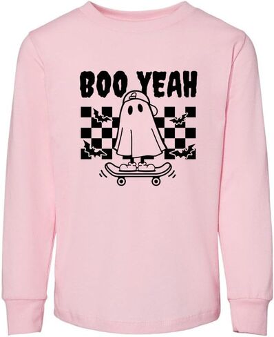 Boo Yeah Toddler Kids Long Sleeve T-Shirt in Saudi Arabia