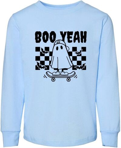 Boo Yeah Toddler Kids Long Sleeve T-Shirt in Saudi Arabia