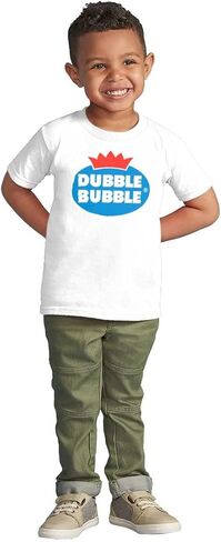 تي شيرت Dubble Bubble Vintage مزدوج للأطفال الصغار والبنات in Kuwait