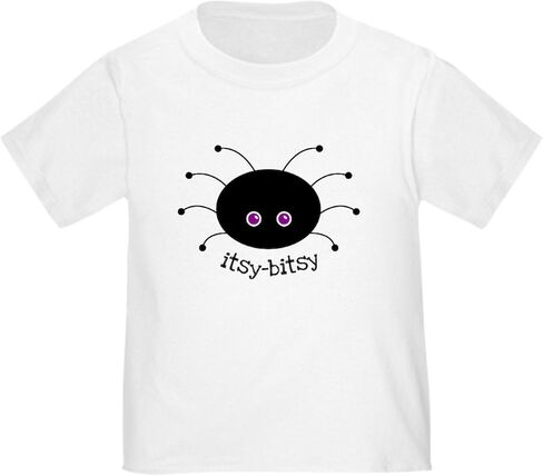 CafePress Itsy Bitsy Spider Toddler T Shirt Cute Toddler Graphic Tee, 100% Cotton in Saudi Arabia
