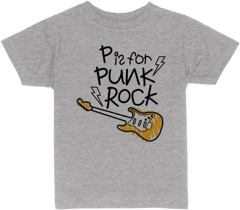 P is for Punk Rock Toddler Kids T-Shirt in Saudi Arabia