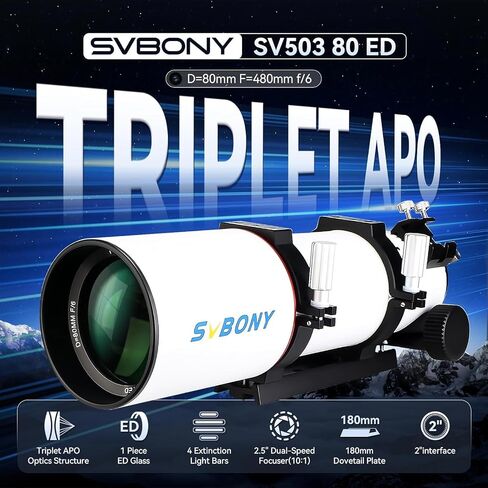 SVBONY SV550 80mm APO Telescope Deep Space Portable Kit in Saudi Arabia