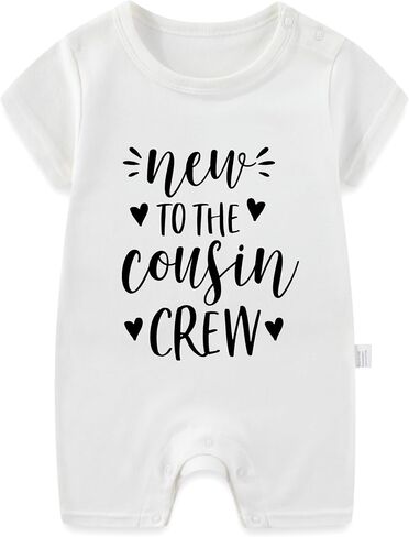 جديد على ملابس Cousin Crew الداخلية، ملابس أطفال محايدة للجنسين، ملابس أطفال قطنية بأكمام قصيرة لحديثي الولادة in Kuwait