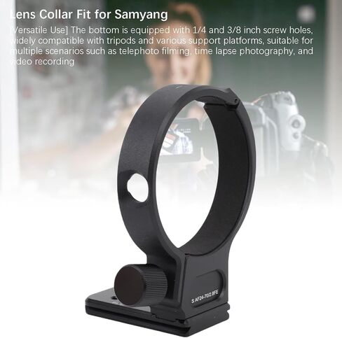 Yunseity Lens Support Tripod Fit for AF24-70mm F2.8 Lens, Secure Fit, Fast Release Plate, Fine Machining, Aluminum Alloy Support Collar 69mm in Saudi Arabia