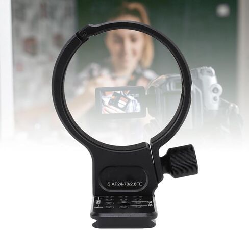 Yunseity Lens Support Tripod Fit for AF24-70mm F2.8 Lens, Secure Fit, Fast Release Plate, Fine Machining, Aluminum Alloy Support Collar 69mm in Saudi Arabia
