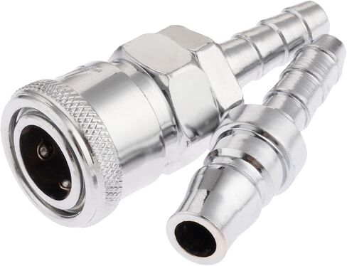 2Pcs Iron Pneumatic Fitting Air Line Hose Compressor Connector Quick Release Coupler Air Line Fittings for 8mm Hose SH20 PH20 in Saudi Arabia