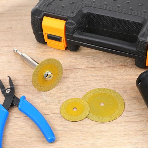 4 PCS Diamond Cutting Blade Wheel, Mini Glass Cuttings Disc with 1/4" Hex Shank, 1mm Ultra-Thin Diamond Cutting Blade Wheel for Tile Crystal Glass Cutter Tool in Saudi Arabia