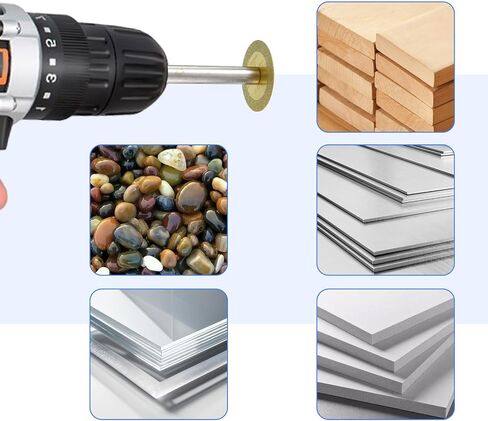 4 PCS Diamond Cutting Blade Wheel, Mini Glass Cuttings Disc with 1/4" Hex Shank, 1mm Ultra-Thin Diamond Cutting Blade Wheel for Tile Crystal Glass Cutter Tool in Saudi Arabia
