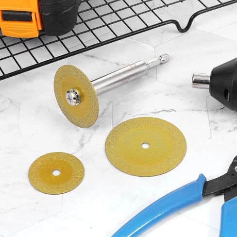 4 PCS Diamond Cutting Blade Wheel, Mini Glass Cuttings Disc with 1/4" Hex Shank, 1mm Ultra-Thin Diamond Cutting Blade Wheel for Tile Crystal Glass Cutter Tool in Saudi Arabia