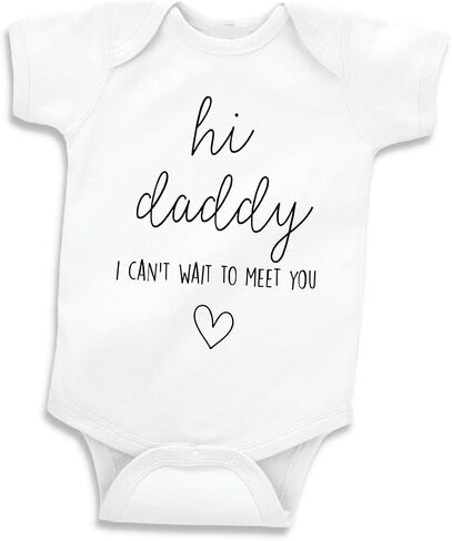 Bump and Beyond Designs Baby Pregnancy Announcement Hello Daddy I Can't Wait to Meet You in Saudi Arabia