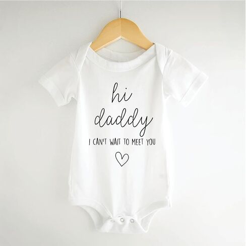 Bump and Beyond Designs Baby Pregnancy Announcement Hello Daddy I Can't Wait to Meet You in Saudi Arabia