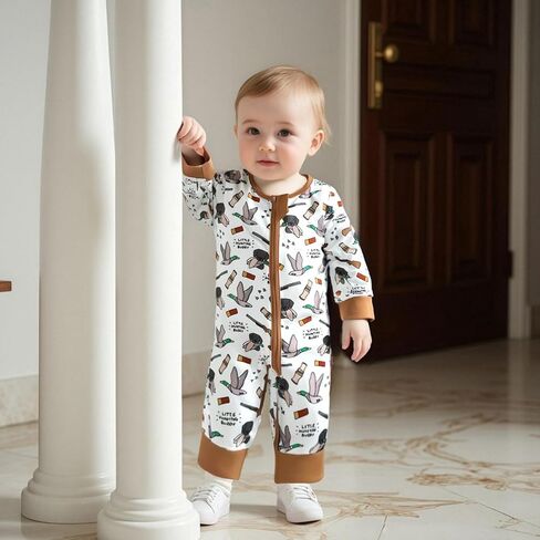 Baby Boy Fall Outfit Newborn Mallard Duck Deer Romper Long Sleeve Zip Up Onesie Bodysuit Overalls Camo Hunting Clothes in Saudi Arabia