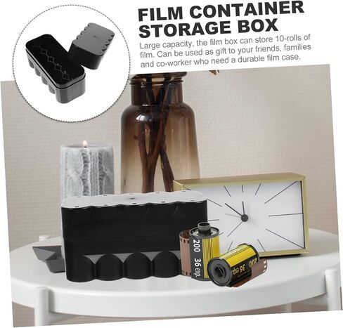 Gatuida Black Hard Plastic Film Storage Box Shock Absorption Film Canisters Holder Case for Weather Resistant and Portable Protective Container in Saudi Arabia