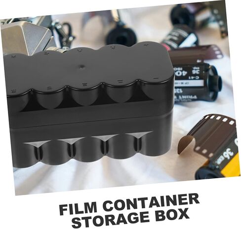 Gatuida Black Hard Plastic Film Storage Box Shock Absorption Film Canisters Holder Case for Weather Resistant and Portable Protective Container in Saudi Arabia