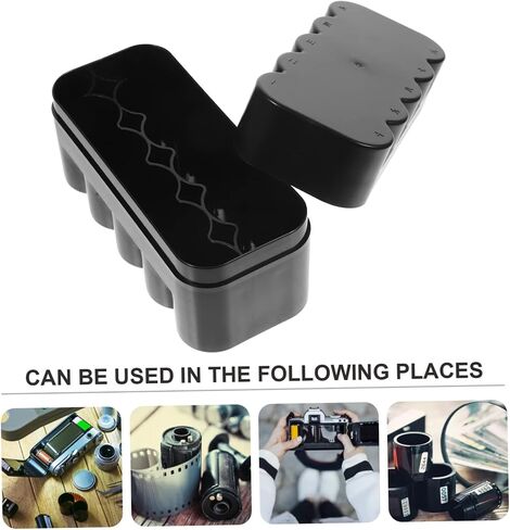 Gatuida Black Hard Plastic Film Storage Box Shock Absorption Film Canisters Holder Case for Weather Resistant and Portable Protective Container in Saudi Arabia