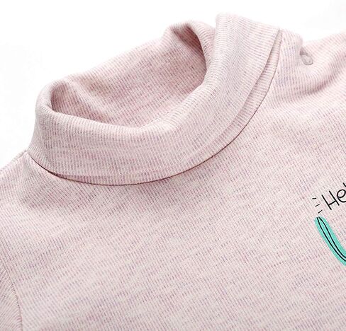Infant Baby Boys Girls Long Sleeves Thermal Onesies Turtle-Neck Baby Bodysuit Fall Winter Clothes Outfit in Saudi Arabia
