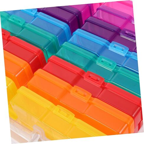 Compartment Photo Storage Box with Colorful Portable Organizer Durable Plastic Cards and Postcards Carry Case for Household Photo and Greeting Card Classification in Saudi Arabia