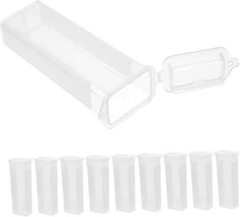 Uonlytech 10 Pcs Slide Boxes for Pathological Slide Storage Abs Material with Slotted Channels Easy to Clean Snaps for Lab and Research Supplies in Saudi Arabia