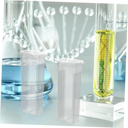 Uonlytech 10 Pcs Slide Boxes for Pathological Slide Storage Abs Material with Slotted Channels Easy to Clean Snaps for Lab and Research Supplies in Saudi Arabia
