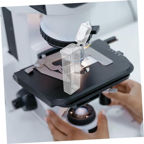 Uonlytech 10 Pcs Slide Boxes for Pathological Slide Storage Abs Material with Slotted Channels Easy to Clean Snaps for Lab and Research Supplies in Saudi Arabia