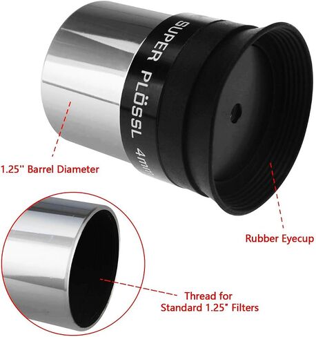 Astromania 1.25" 4mm Super Ploessl Eyepiece - The Most Inexpensive Way of Getting A Sharp Image in Saudi Arabia